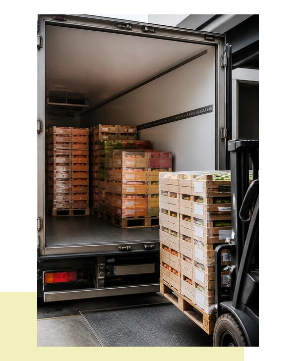 Перевозка сельхозпродукции на паллетах с доставкой в Донецк