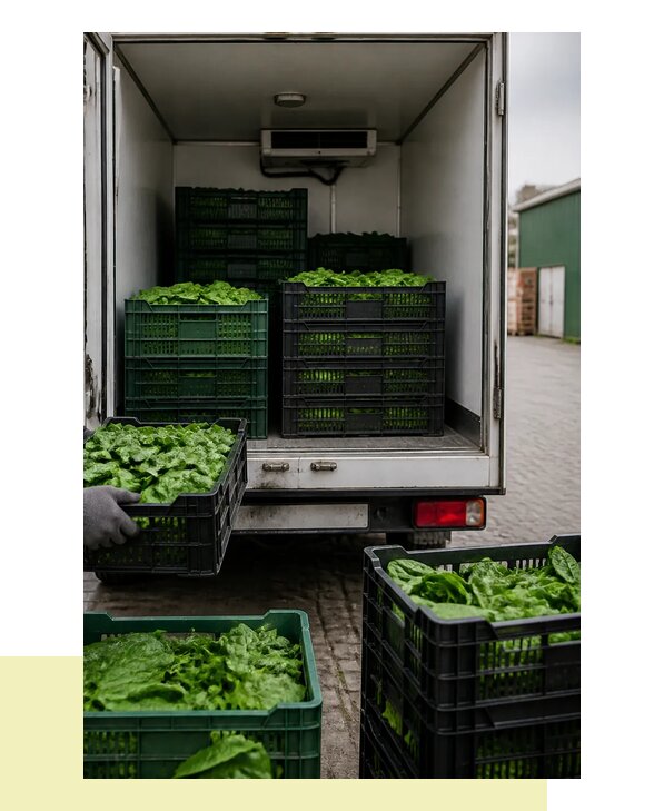 Перевозка шпината в Донецк с сохранением свежести продукции